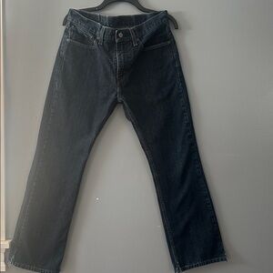 Men’s Levi’s 527 Bootcut Denim Jeans Size 32x30 slit hems